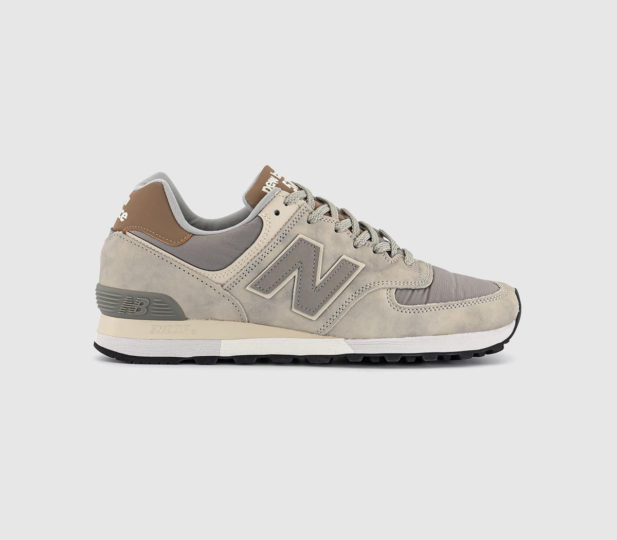 Mens New Balance 576 Grey Brown Black Uk Size 7 OFFCUTS SHOES by OFFICE