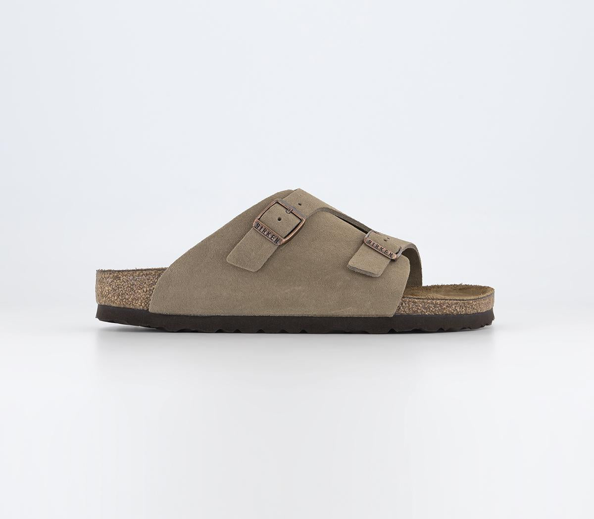 Womens Birkenstock Zurich Sandals Taupe Suede