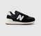 New Balance 574 Black Black White Gum