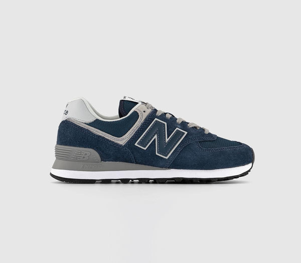  New Balance 574 Navy Grey Green Leaf Uk Size 5