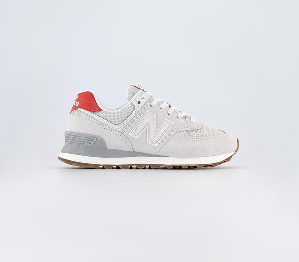 New Balance 574 Reflection Pink Red Grey Gum Uk Size 5