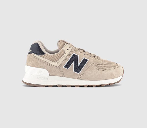 Womens New Balance 574 Beige