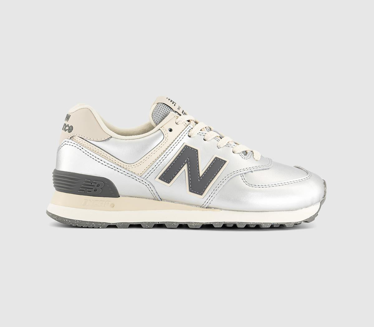 New Balance 574 Trainers Metallic Silver