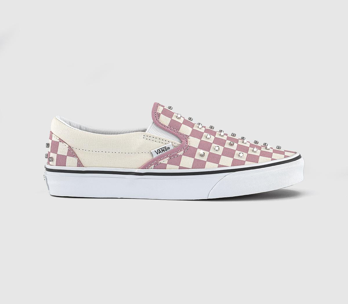 Vans Classic Slip On Trainers Rhinestone Misty Mauve
