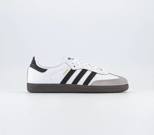 adidas Samba Og White Black Granite Trainers UK Size 4