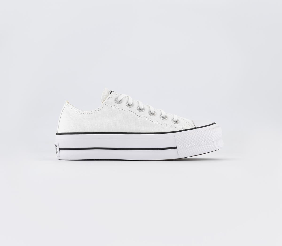 Converse All Star Low Platform White Black