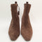 Womens OFFICE Addison Curve Heel Ankle Boots Brown Suede UK Size 5
