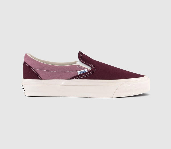 Vans Slip On 98 Reissue Trainers Lx Bmx Maroon Pink