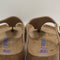 Womens BIRKENSTOCK Toe Thong Soft Footbed Sandals Sandcastle Nubuck UK Size 5.5 EU39