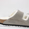 Womens BIRKENSTOCK Womens BIRKENSTOCK Arizona Two Strap Shearling Sandals Grey Suede UK Size 4.5 EU37