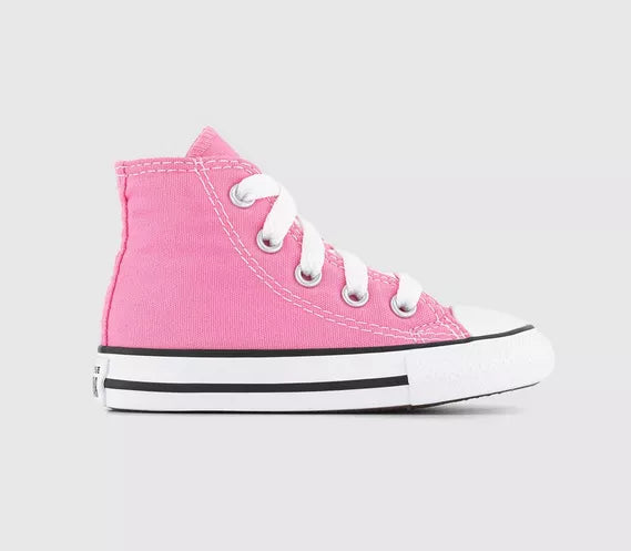 Kids Converse Small Star Hi Canvas Pink Canvas