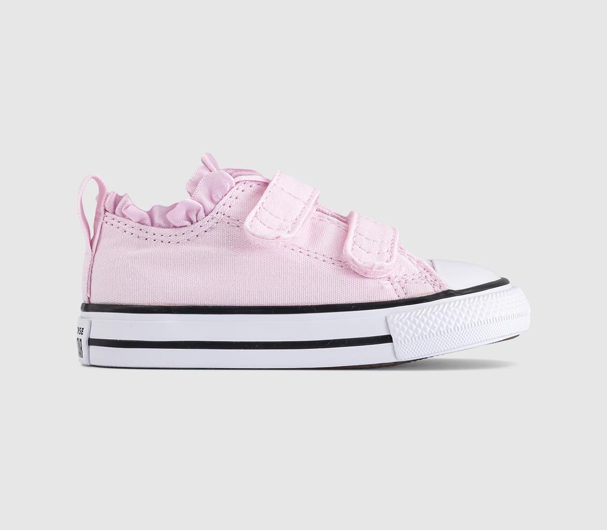 Converse All Star 2Vlace Trainers New Found Bloom Frill White Black