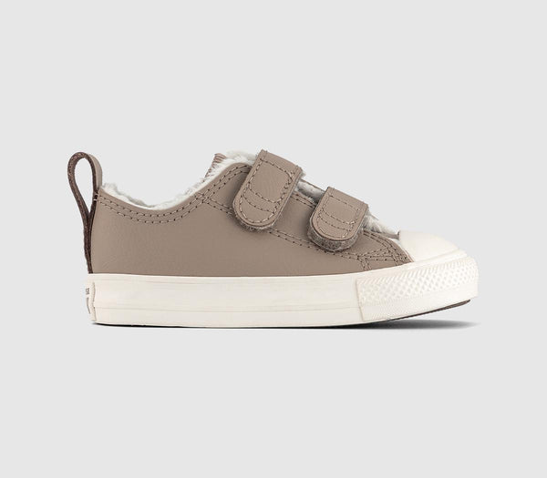 Kids Converse All Star 2Vlace Infant Trainers Vintage Cargo Egret