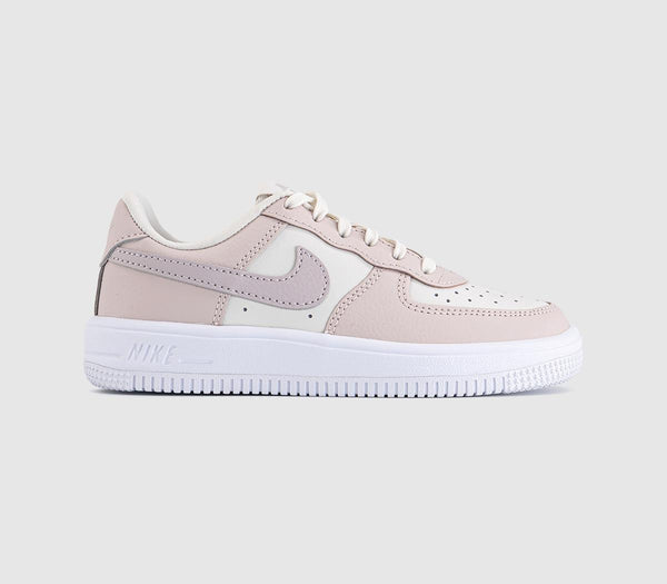 Kids Nike Air Force 1 Kids Trainers Phantomplatinum Violetsilt Redwhite