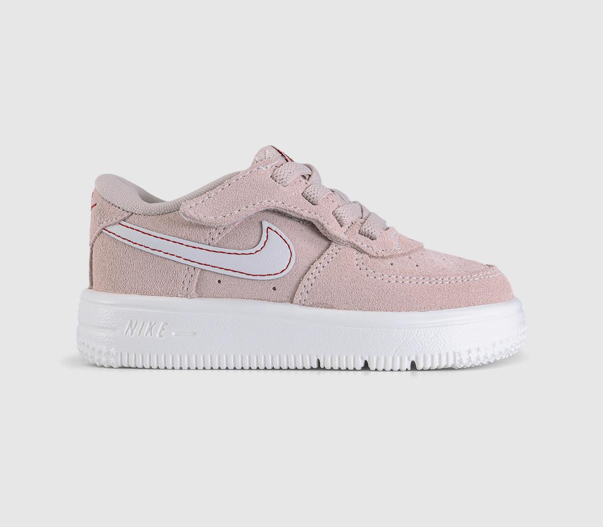 Nike Air Force 1 Infant Trainers Sail Pink Red