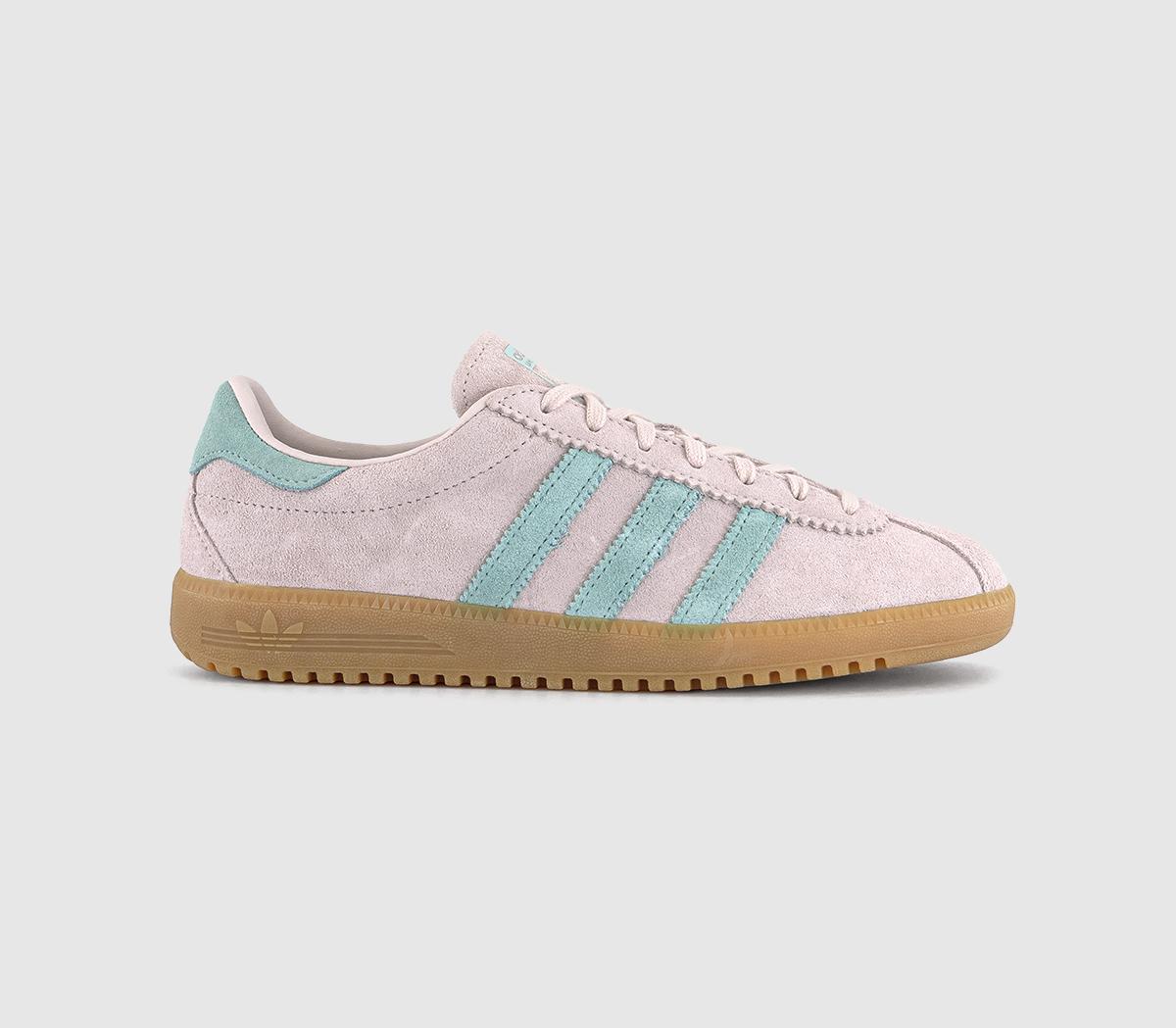  adidas Bermuda Trainers Putty Mauve Semi Flash Aqua Gum Uk Size 6