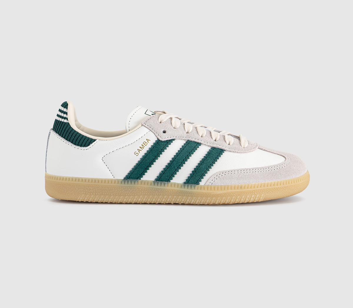 adidas Samba Og Trainers Cloud White Collegiate Green Gum
