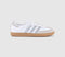 adidas Samba Og Trainers White Silver Metallic Grey - OFFCUTS SHOES by OFFICE