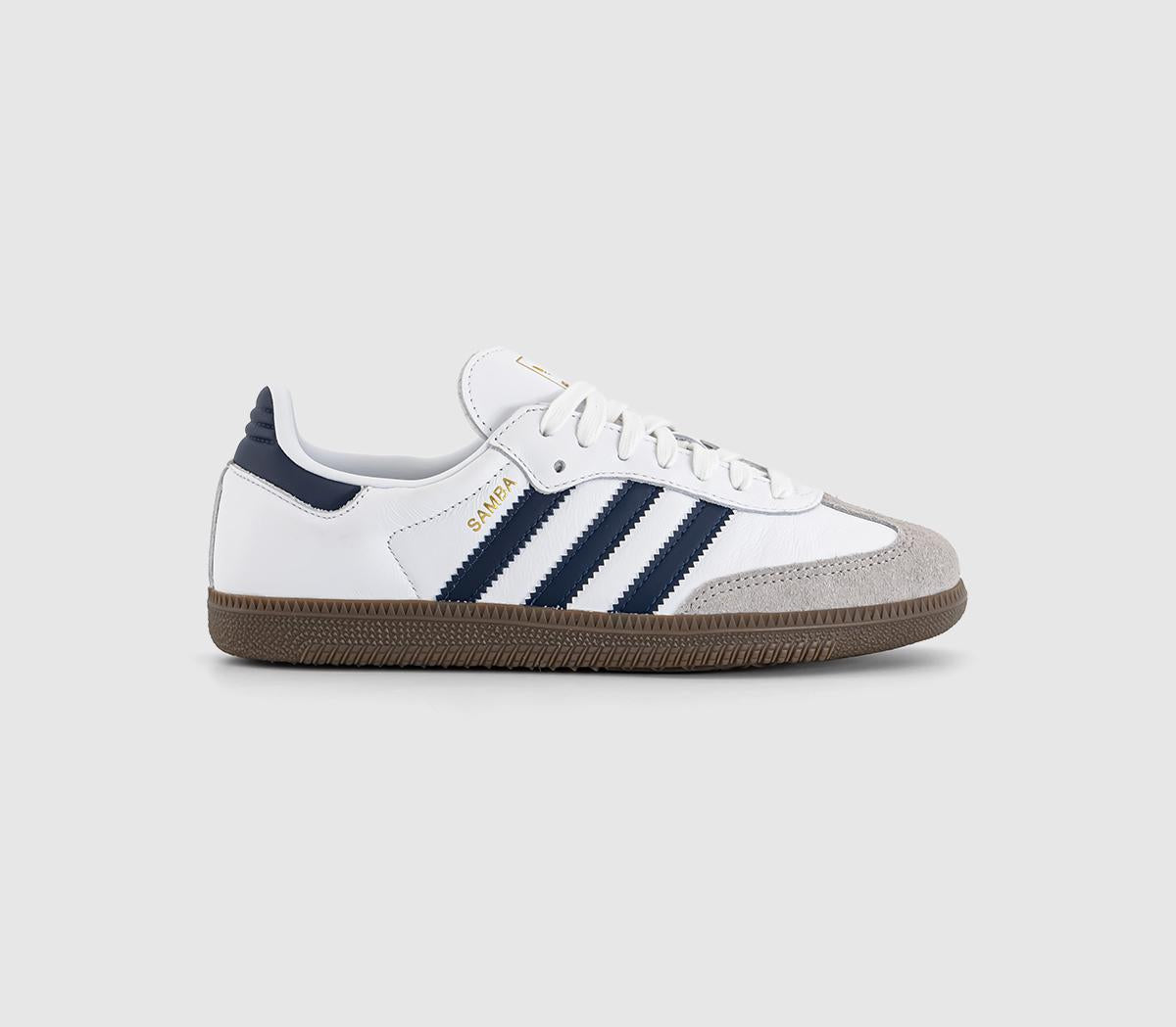 adidas Samba Og Trainers White Night Indigo Clear Granite