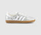 adidas Samba OG Trainers Silver Metallic White White - OFFCUTS SHOES by OFFICE