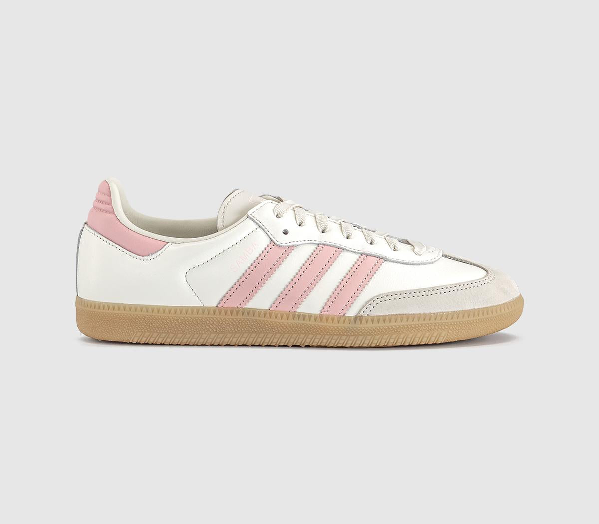 adidas Samba OG Trainers Offwhite Sandy Pink Gum