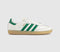 adidas Samba OG Trainers Offwhite Green Gold Metallic