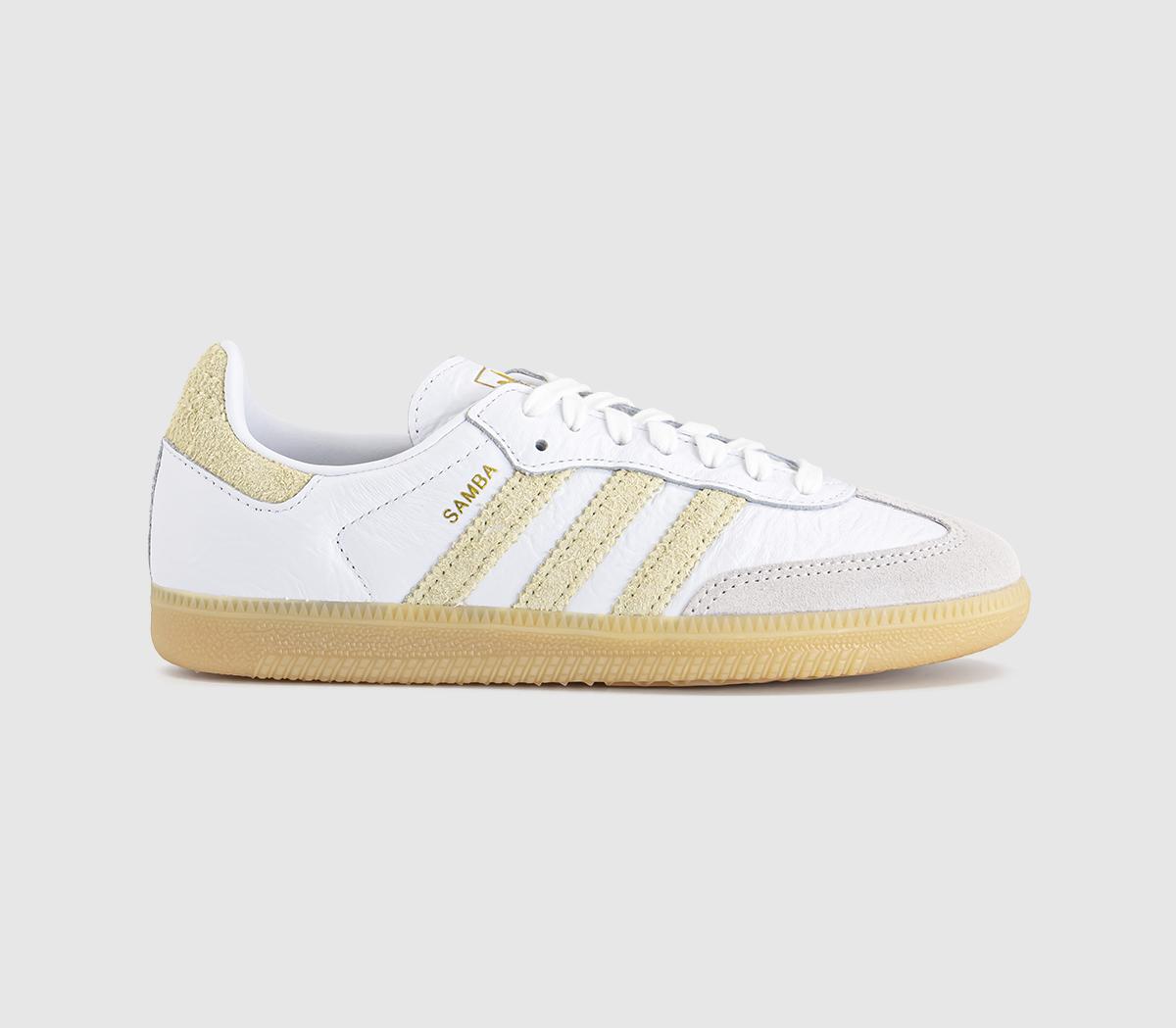 adidas Samba Og Trainers White Sail Yellow Gum