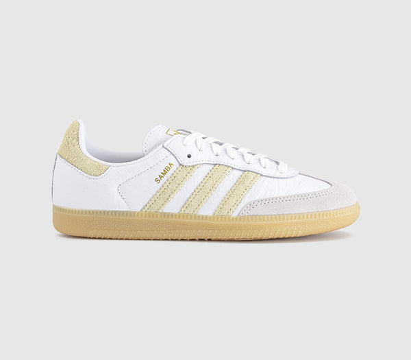 adidas Samba Og Trainers White Sail Yellow Gum