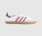adidas Samba OG Trainers White Magic Mauve Quiet Crimson