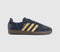 adidas Mens Adidas Samba Og Trainers Shadow Navy Golden Beige UK Size 6