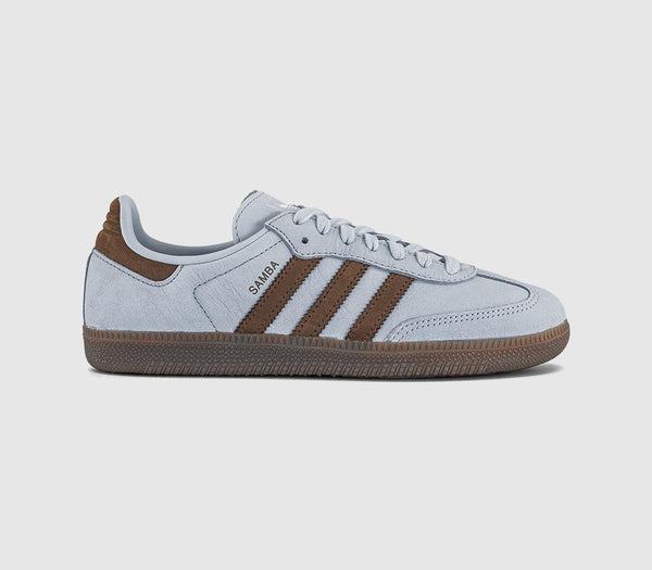 adidas Samba OG Trainers Crystal Sky Earth Strata White - OFFCUTS SHOES by OFFICE