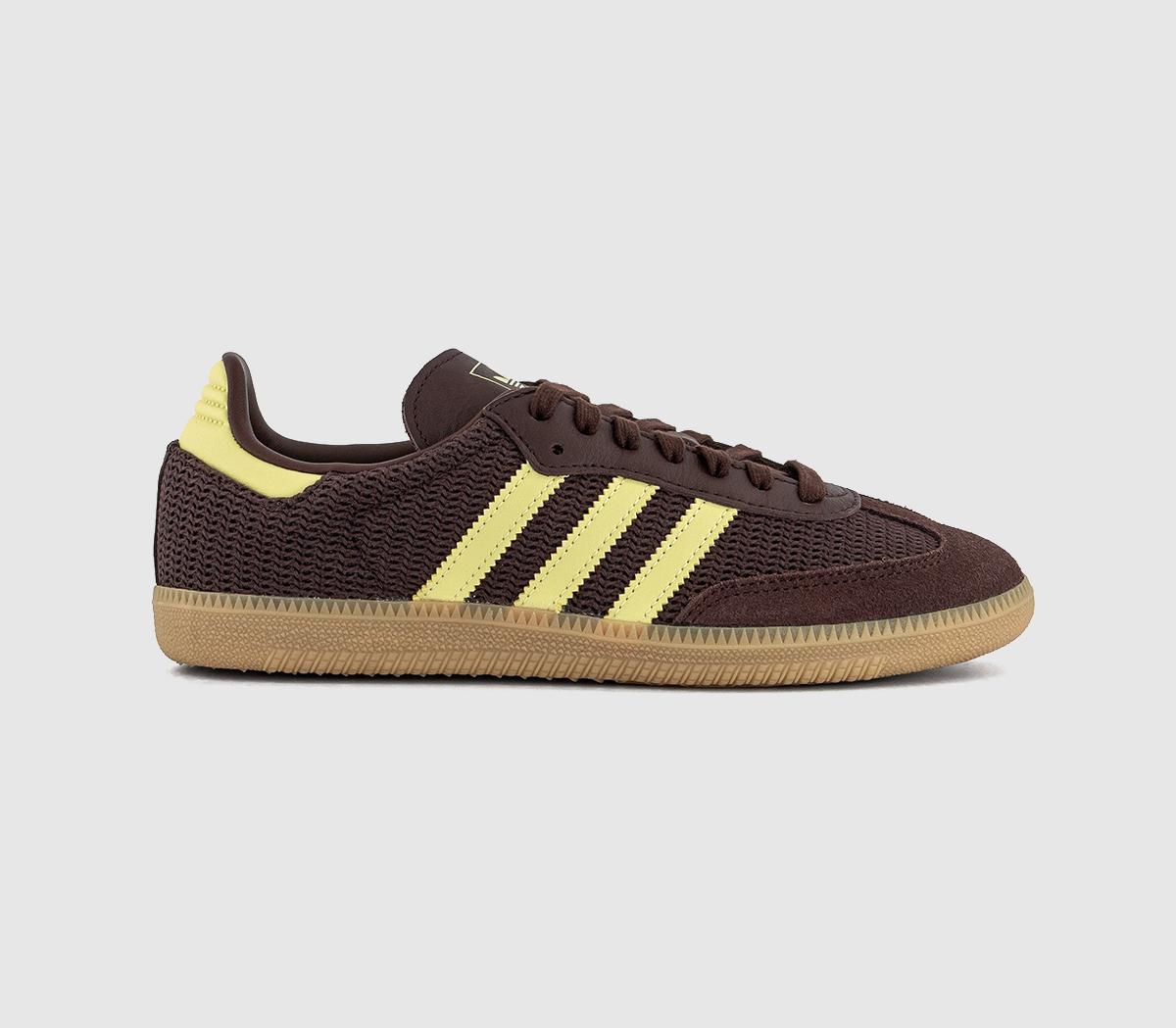 adidas Samba Og Trainers Shadow Brown Power Yellow Gum