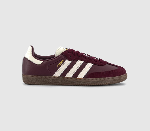 adidas Samba Og Trainers Maroon Offwhite Gum