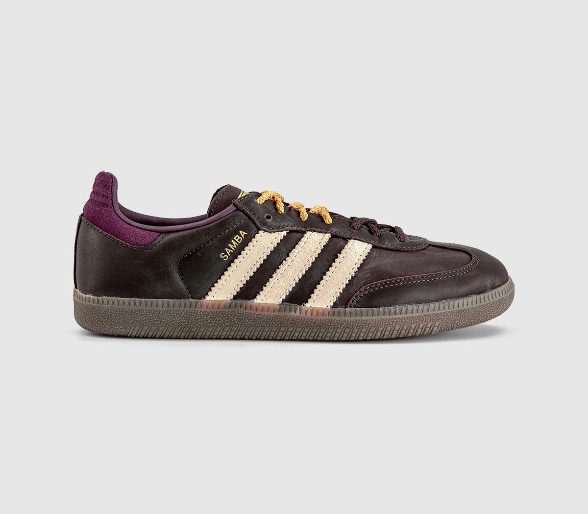 adidas Samba Og Trainers Brown Warm Vanilla Maroon