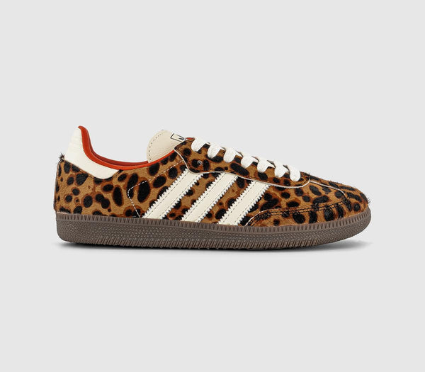  adidas Samba Og Trainers Leopard Preloved Red Cream Uk Size 6
