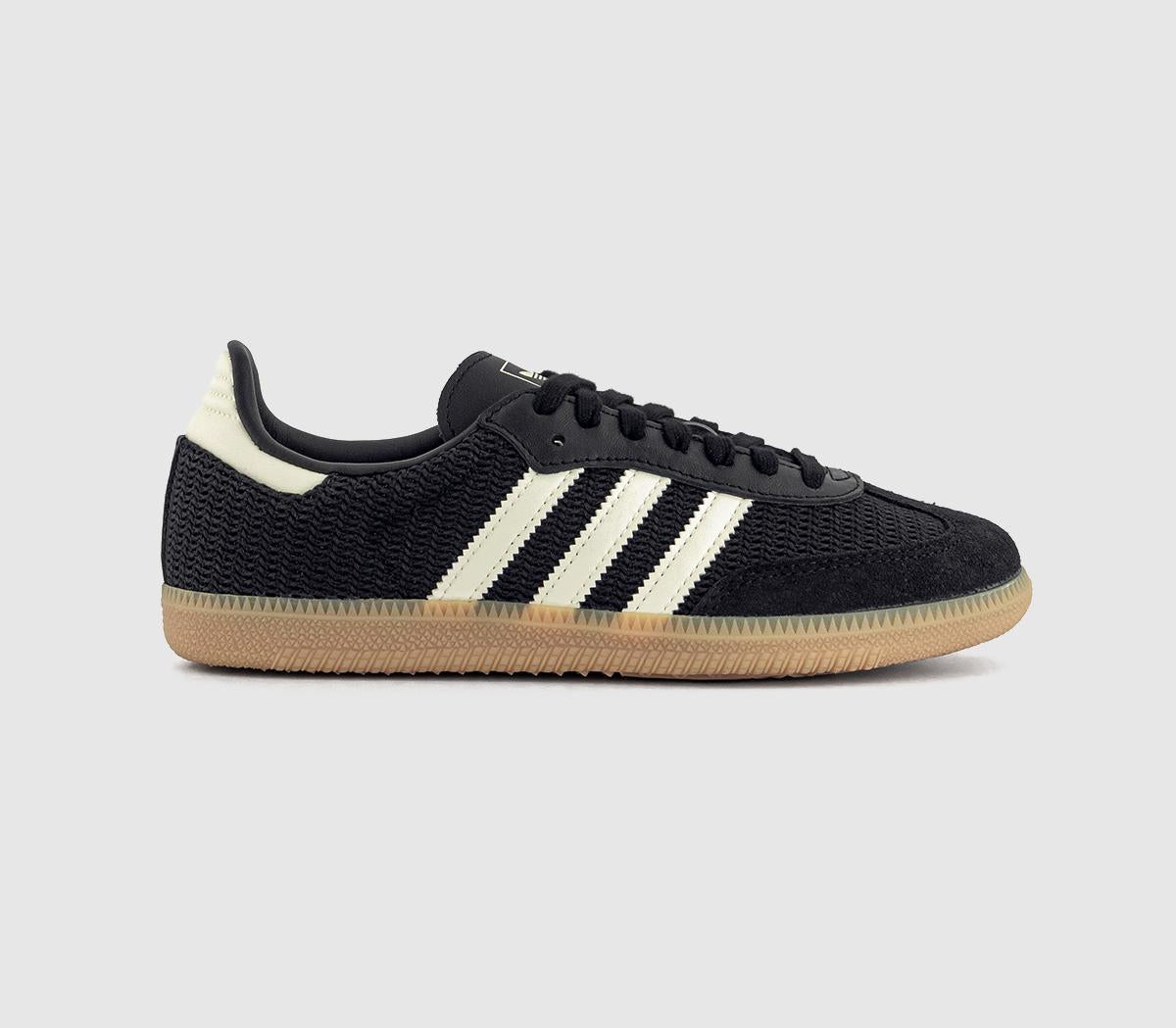 adidas Samba Og Trainers Black Cream White Magic Beige - OFFCUTS SHOES by OFFICE