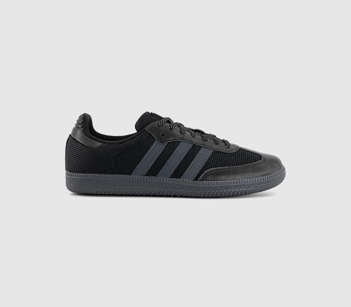adidas Samba OG Trainers Black Carbon Silver Metallic