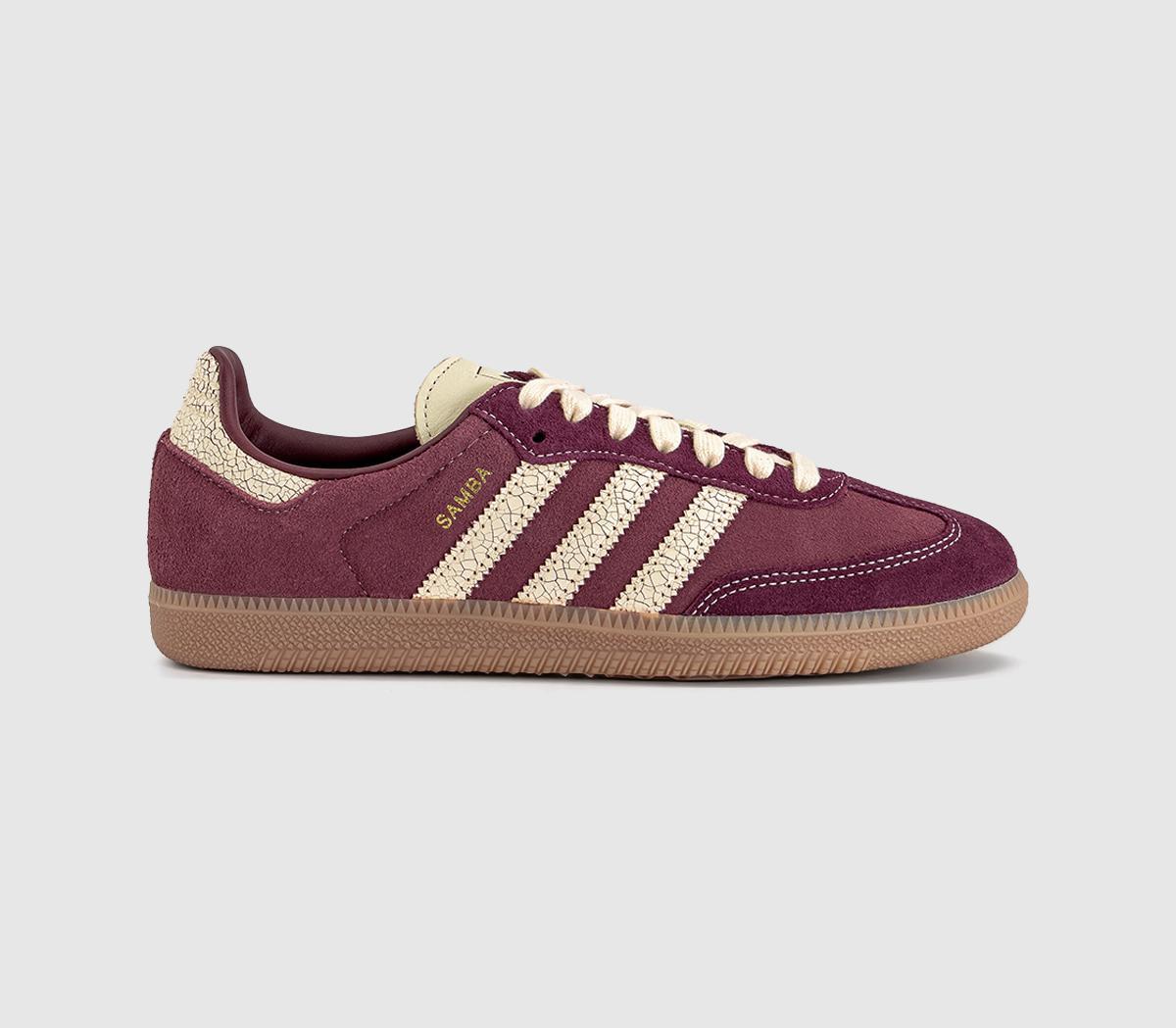 adidas Samba Og Trainers Shadow Red Warm Vanilla Gum