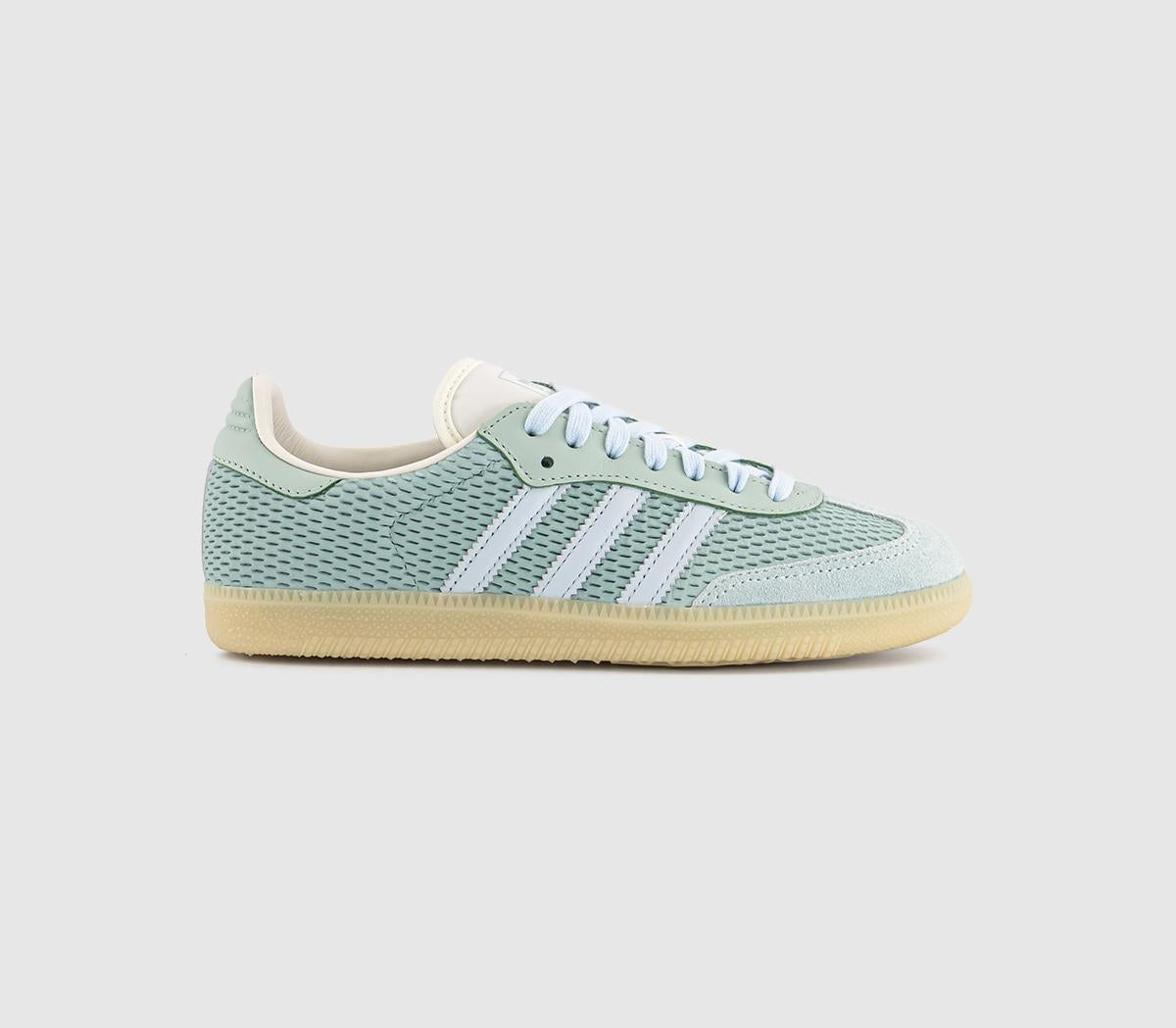  adidas Samba Og Trainers Hazy Green Uk Size 4