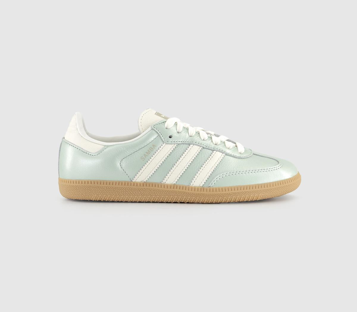 adidas Samba Og Trainers Linen Green Metallic Offwhite Cyber Metallic