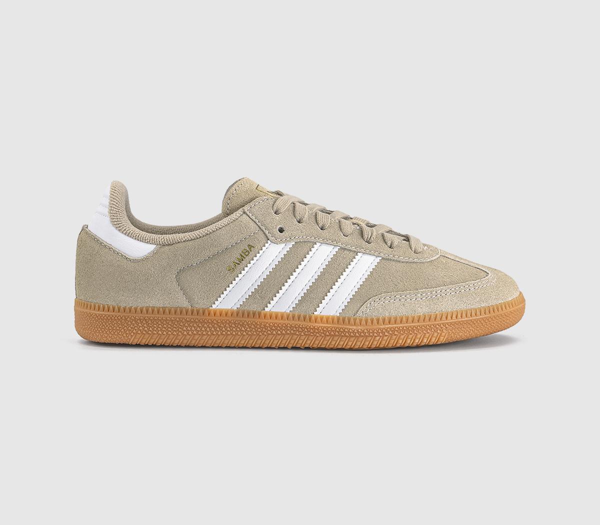 adidas Samba Og Trainers Khaki White Gum