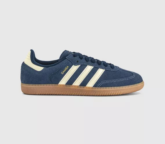 adidas Samba OG Trainers Night Indigo Warm Vanilla Gum