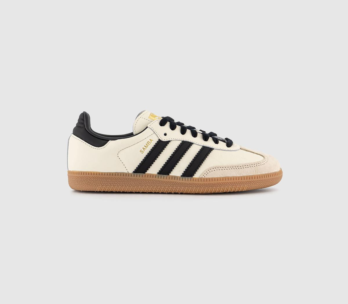 Odd Sizes -  adidas Samba Og Cream White Black Sand Strata - UK Sizes Right 5/Left 5.5