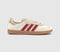 adidas Samba OG Trainers Wonder Beige Cream White Better Scarlet
