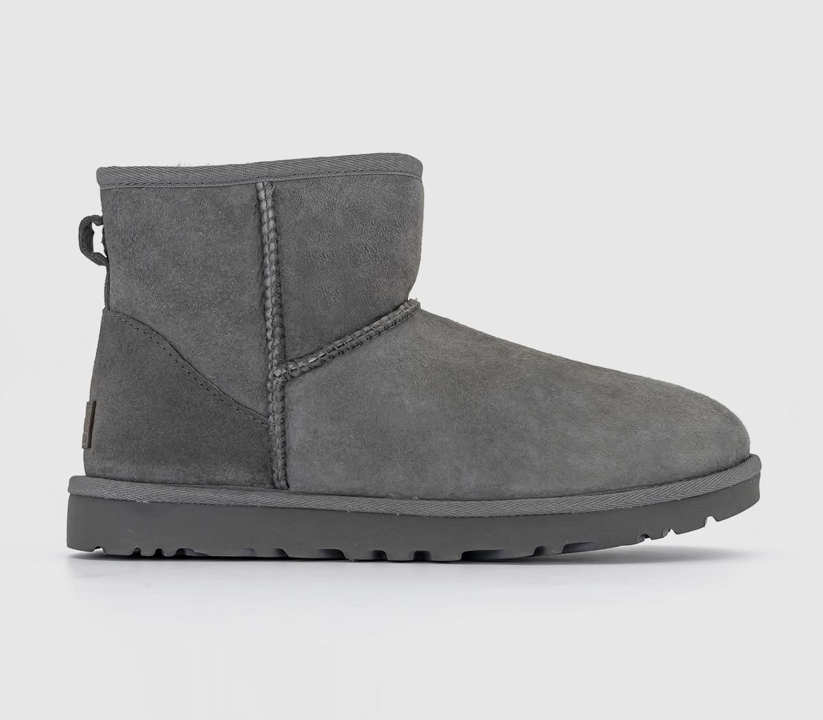 Odd Sizes - Womens UGG Classic Mini Ii Grey Suede - UK Sizes Right 4/Left 3