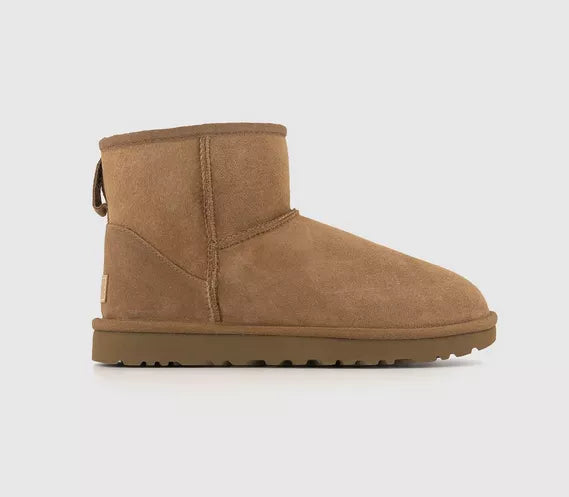 Womens UGG Classic Mini II Chestnut Suede Boots