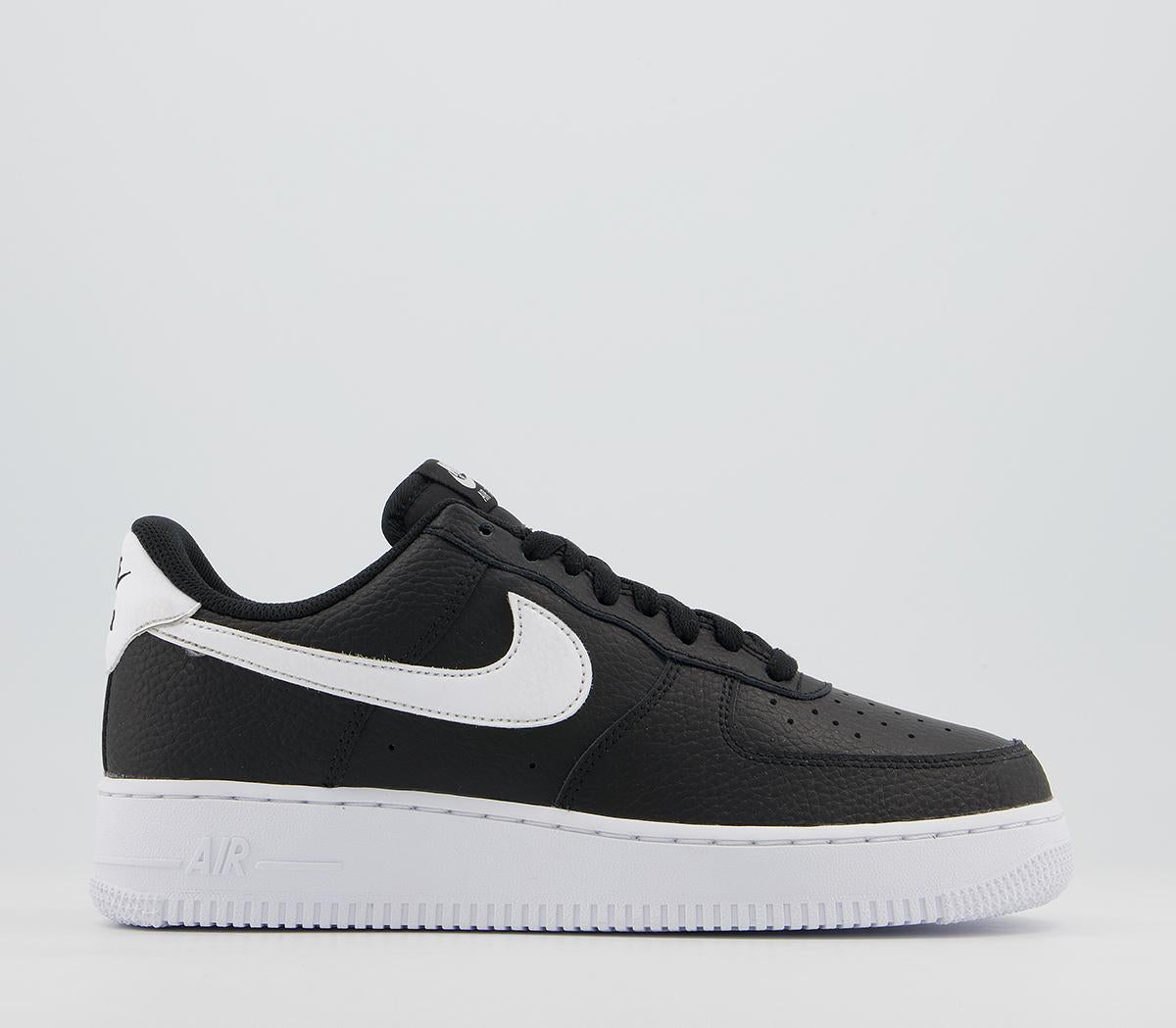 black air force with white swoosh