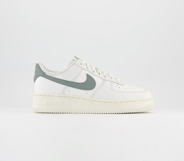 Odd Sizes - Nike Air Force 1 07 Summit White Mica Green Sail - UK Sizes Right 3/Left 4