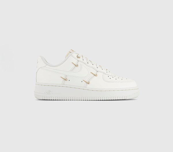 Odd Sizes - Nike Air Force 1 07 Sail Sail Sail Metallic Gold - UK Sizes Right 7.5/Left 7