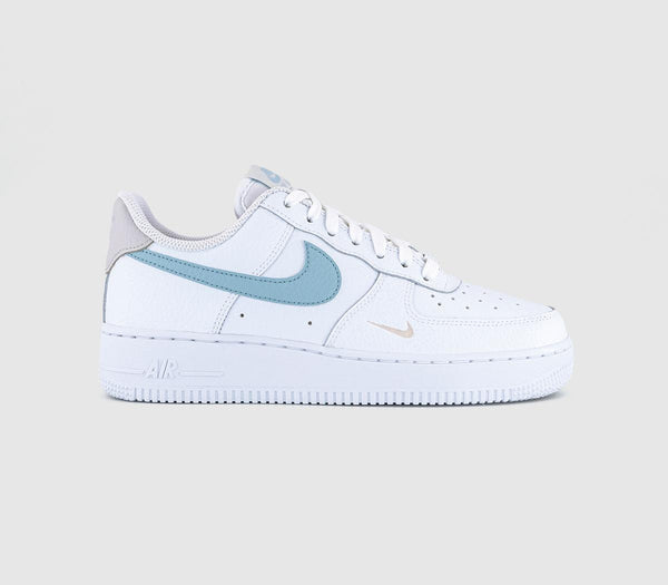 Womens Nike Air Force 1 '07 Trainers White Light Amory Blue Light Bon Uk Size 3